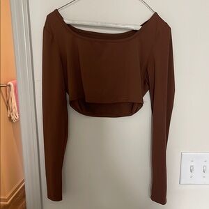 Elegant Brown Women's Top